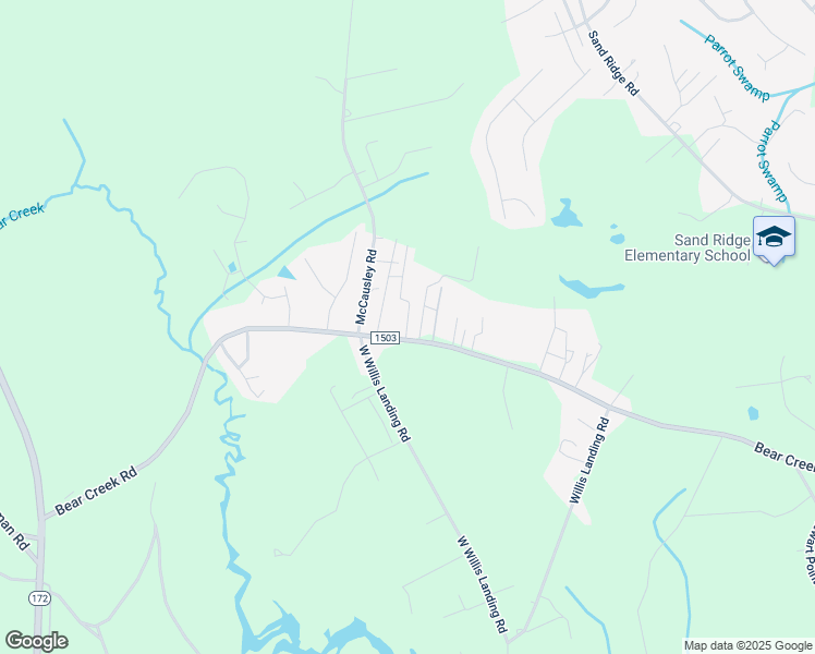 map of restaurants, bars, coffee shops, grocery stores, and more near 132 Lainmark Drive in Hubert