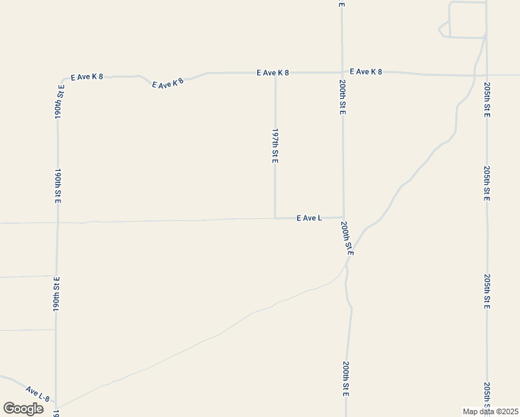 map of restaurants, bars, coffee shops, grocery stores, and more near 197th Street East in Los Angeles County