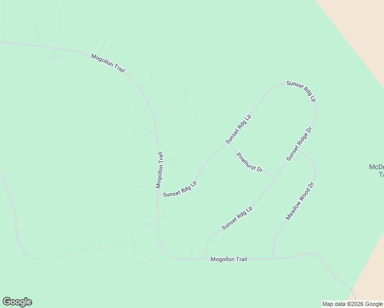 map of restaurants, bars, coffee shops, grocery stores, and more near 7505 Mogollon Trail in Happy Jack