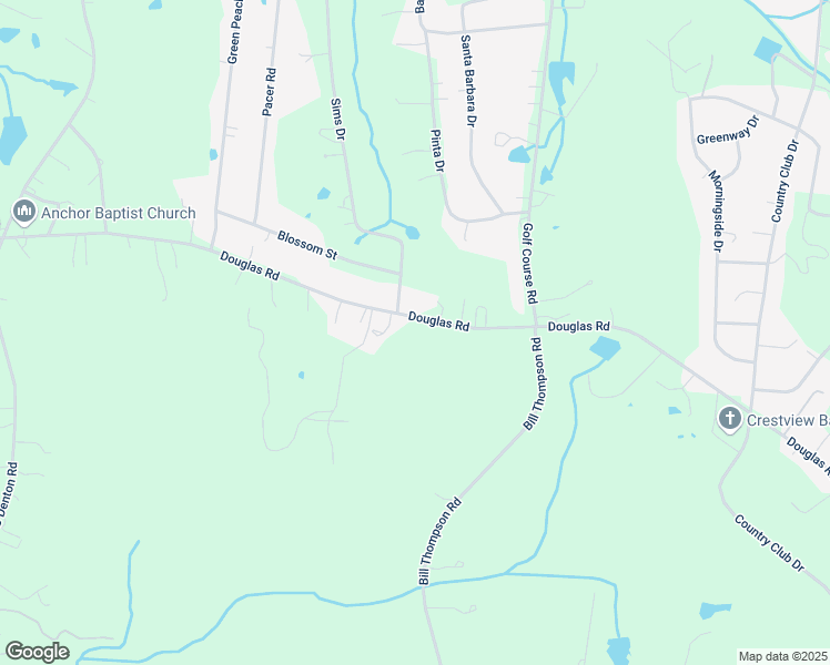 map of restaurants, bars, coffee shops, grocery stores, and more near 1903 Douglas Road in Lancaster