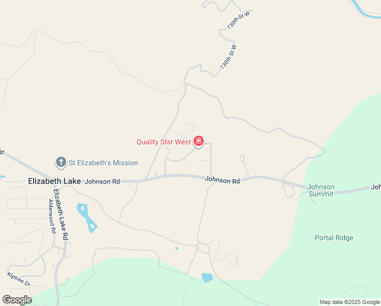 map of restaurants, bars, coffee shops, grocery stores, and more near Littlehorn Drive in Elizabeth Lake