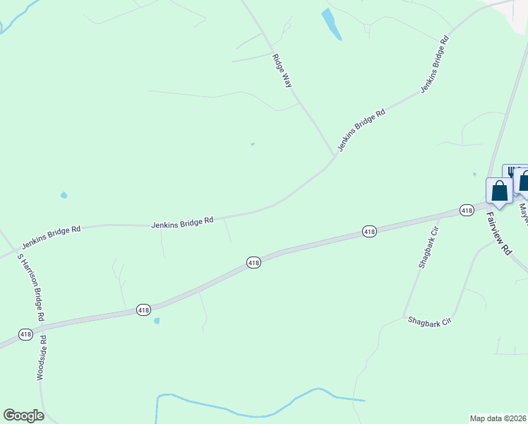 map of restaurants, bars, coffee shops, grocery stores, and more near 748-814 Jenkins Bridge Road in Simpsonville