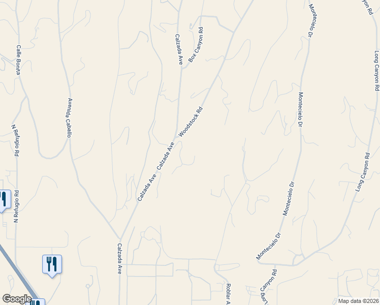 map of restaurants, bars, coffee shops, grocery stores, and more near 2750 Calzada Avenue in Santa Ynez