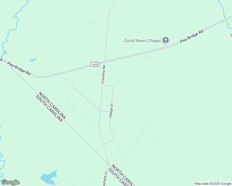 map of restaurants, bars, coffee shops, grocery stores, and more near 5401-5467 Village Drive in Laurinburg