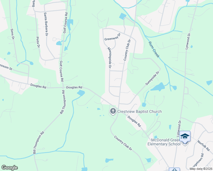map of restaurants, bars, coffee shops, grocery stores, and more near 2520 Morningside Drive in Lancaster