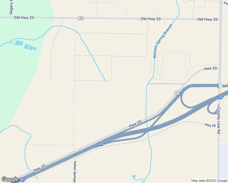map of restaurants, bars, coffee shops, grocery stores, and more near I-565 County Line Road in Madison