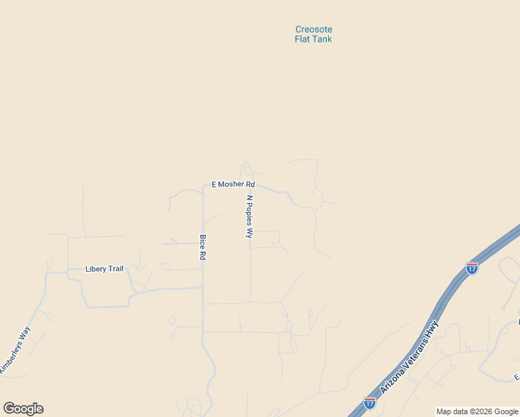 map of restaurants, bars, coffee shops, grocery stores, and more near 2670 East Lupine Lane in Lake Montezuma