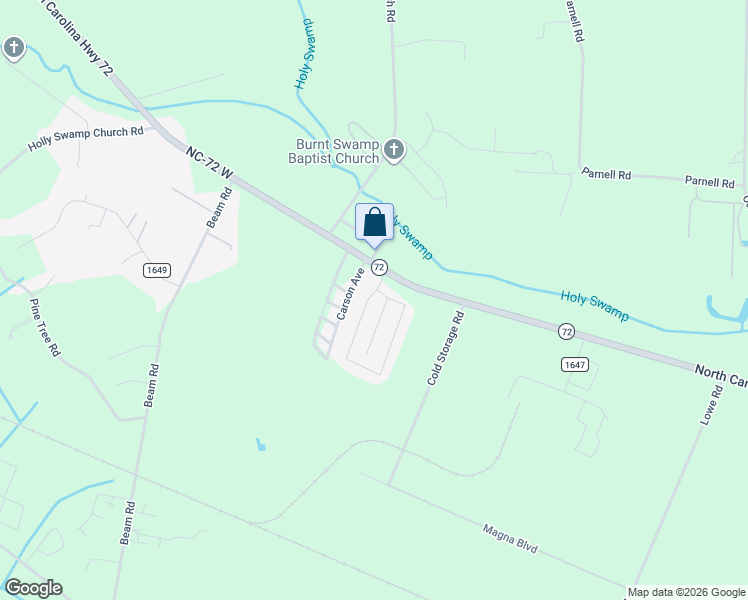 map of restaurants, bars, coffee shops, grocery stores, and more near 100 Ronald Boulevard in Lumberton