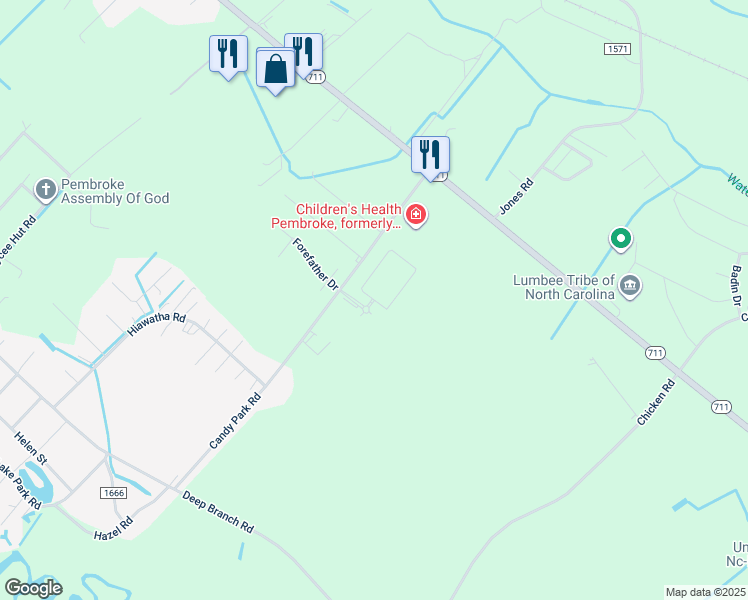 map of restaurants, bars, coffee shops, grocery stores, and more near 42 Hunter's Run Avenue in Pembroke