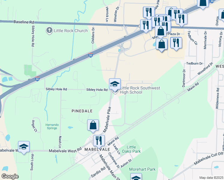 Mabelvale Pike, Little Rock AR Walk Score