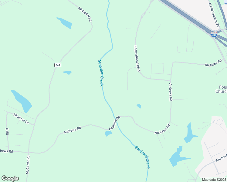 map of restaurants, bars, coffee shops, grocery stores, and more near 1071 McCarter Road in Fountain Inn