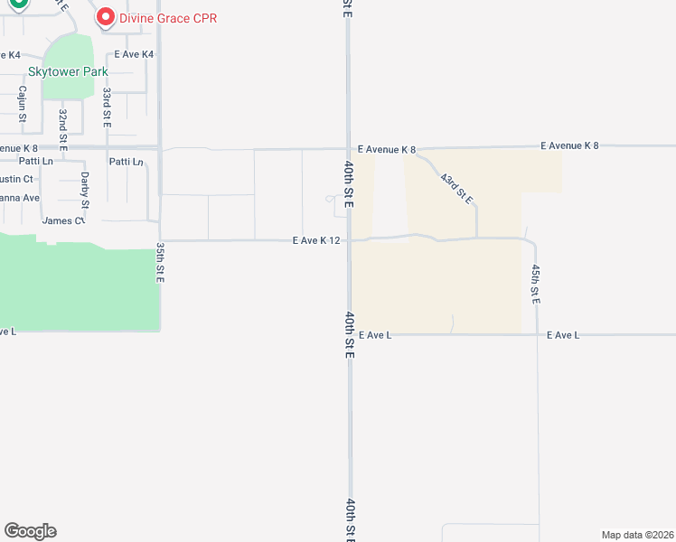 map of restaurants, bars, coffee shops, grocery stores, and more near Avenue K-12 in Los Angeles County