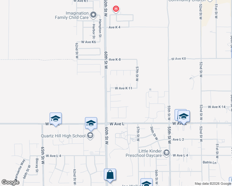 map of restaurants, bars, coffee shops, grocery stores, and more near 5817 Gem Court in Lancaster