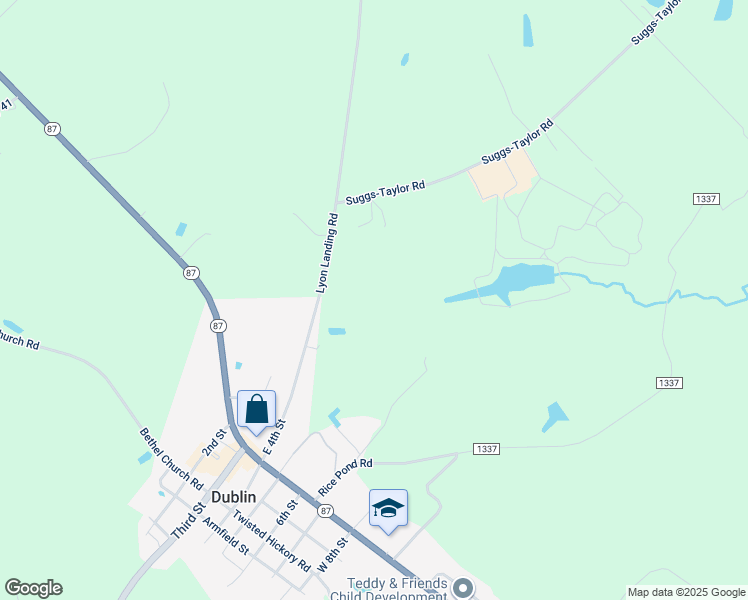 map of restaurants, bars, coffee shops, grocery stores, and more near in Tar Heel
