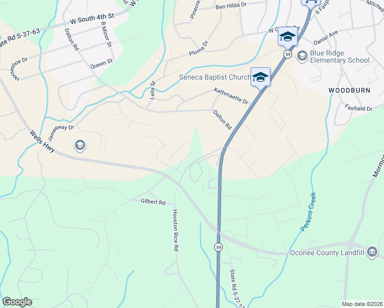 map of restaurants, bars, coffee shops, grocery stores, and more near 340 Garrison Rd in Seneca