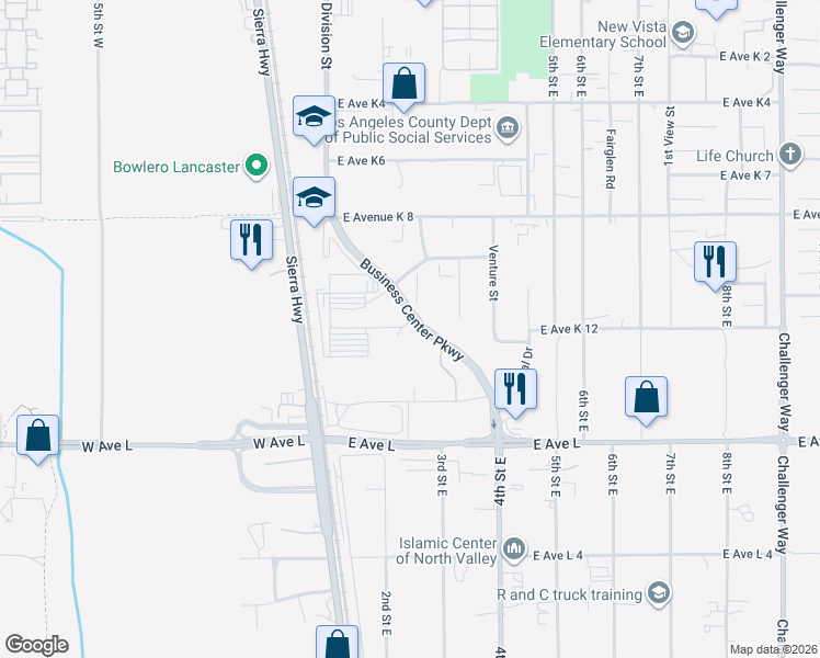 map of restaurants, bars, coffee shops, grocery stores, and more near 230 Federal Drive in Lancaster