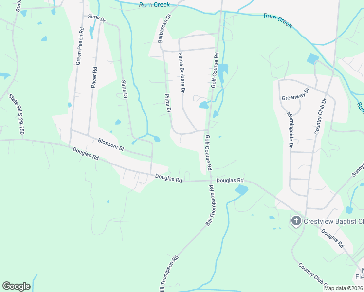 map of restaurants, bars, coffee shops, grocery stores, and more near 1941 Douglas Road in Lancaster