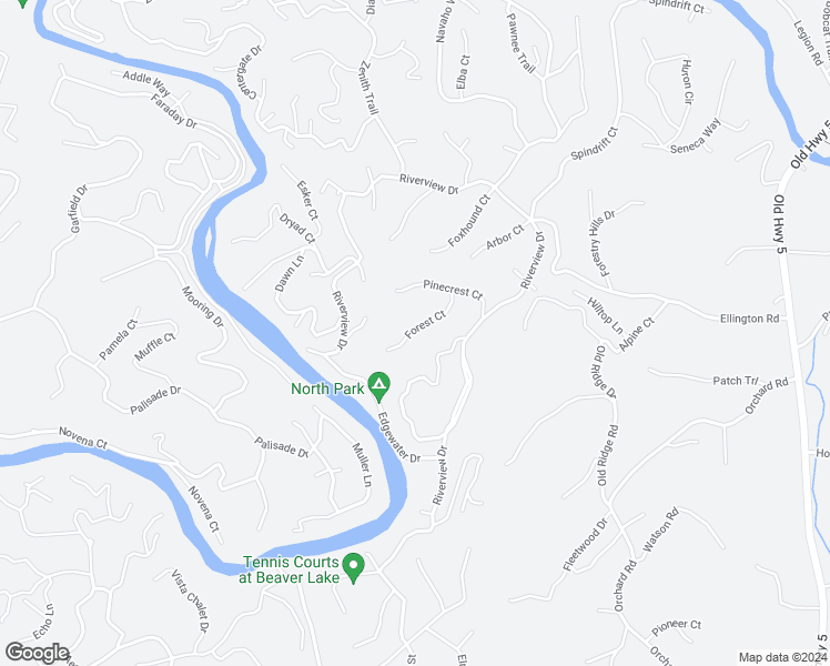 map of restaurants, bars, coffee shops, grocery stores, and more near 127 Forest Court in Ellijay