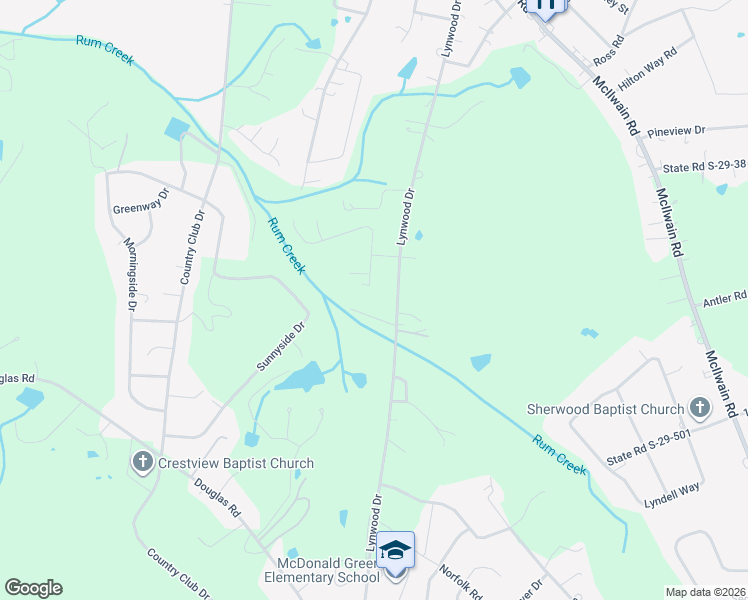 map of restaurants, bars, coffee shops, grocery stores, and more near 2436 Lynwood Drive in Lancaster