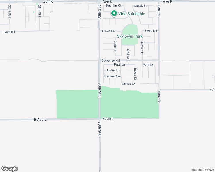 map of restaurants, bars, coffee shops, grocery stores, and more near 43023 Artesia Court in Lancaster