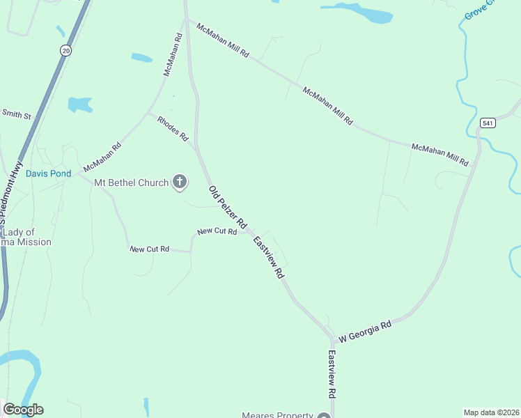 map of restaurants, bars, coffee shops, grocery stores, and more near 15 Jules Court in Pelzer