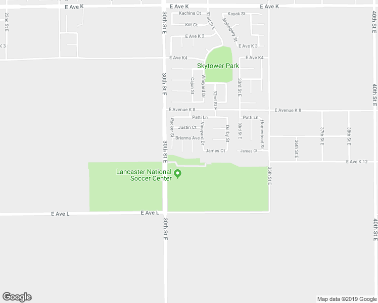 map of restaurants, bars, coffee shops, grocery stores, and more near 43029 Bale Court in Lancaster