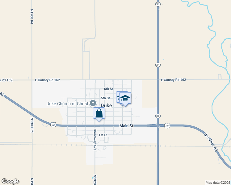 map of restaurants, bars, coffee shops, grocery stores, and more near 501 Chickasaw Avenue in Duke