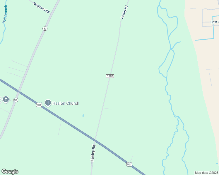 map of restaurants, bars, coffee shops, grocery stores, and more near 4253 Fairley Road in Maxton