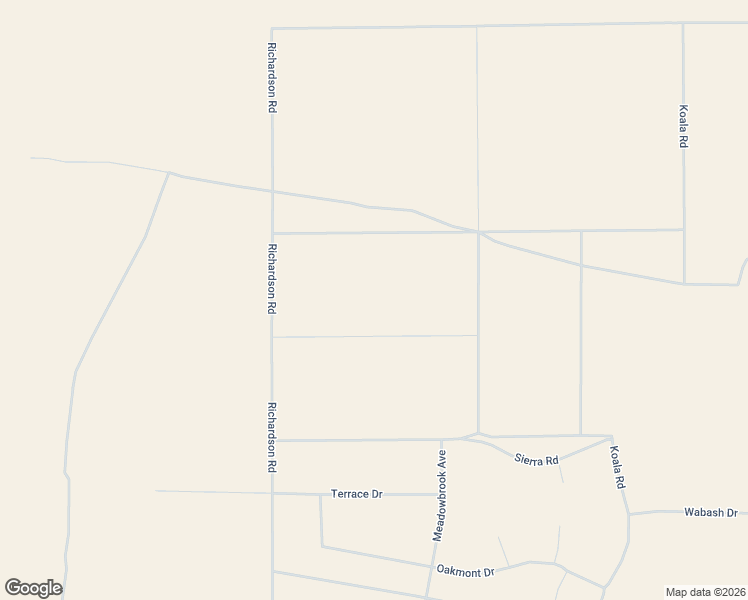 map of restaurants, bars, coffee shops, grocery stores, and more near Richardson Road in Adelanto