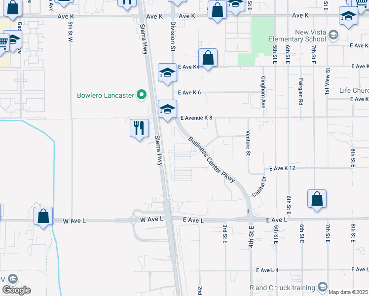 map of restaurants, bars, coffee shops, grocery stores, and more near 177 Holston Drive in Lancaster