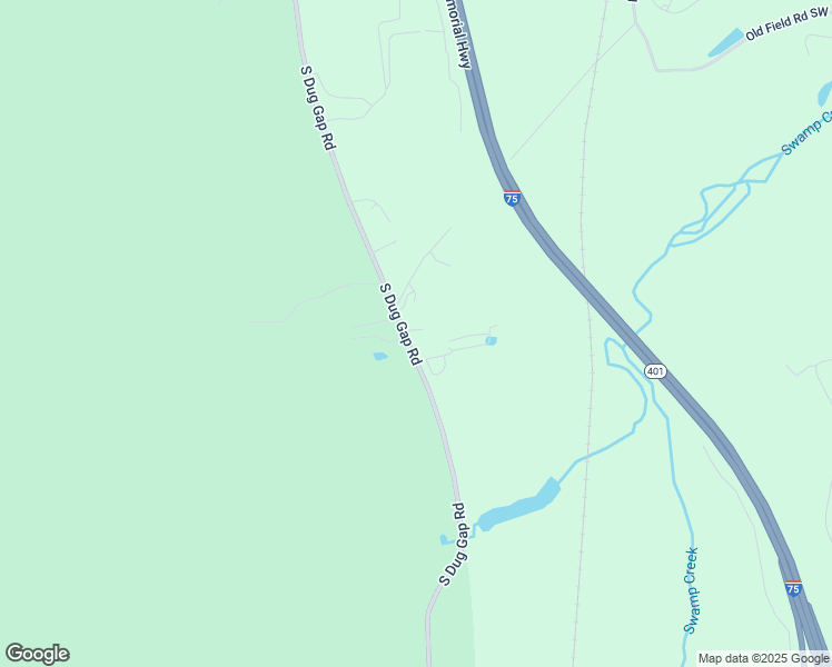 map of restaurants, bars, coffee shops, grocery stores, and more near 3631 Dug Gap Road in Dalton