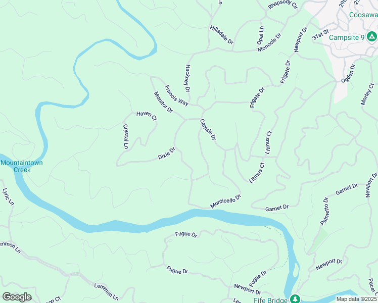 map of restaurants, bars, coffee shops, grocery stores, and more near 862 Monticello Drive in Ellijay