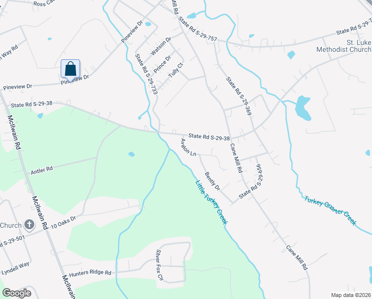 map of restaurants, bars, coffee shops, grocery stores, and more near 2731 Avelon Road in Lancaster