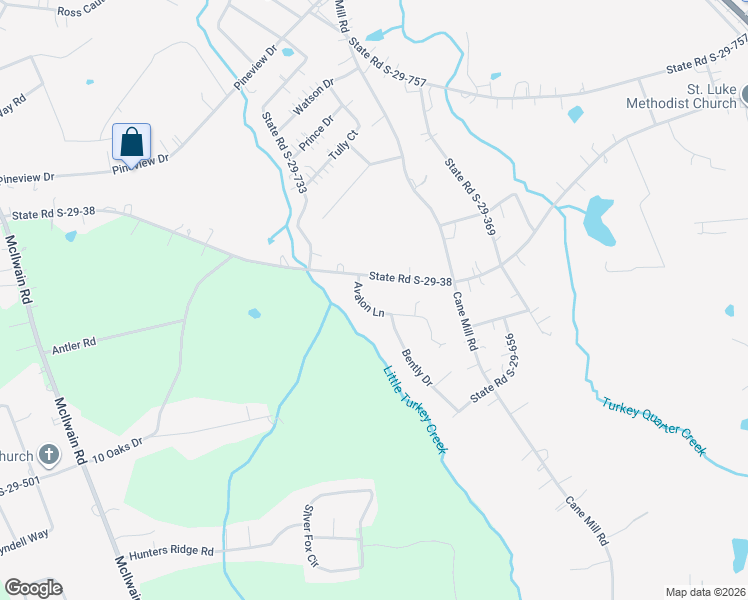 map of restaurants, bars, coffee shops, grocery stores, and more near 2731 Avalon Lane in Lancaster