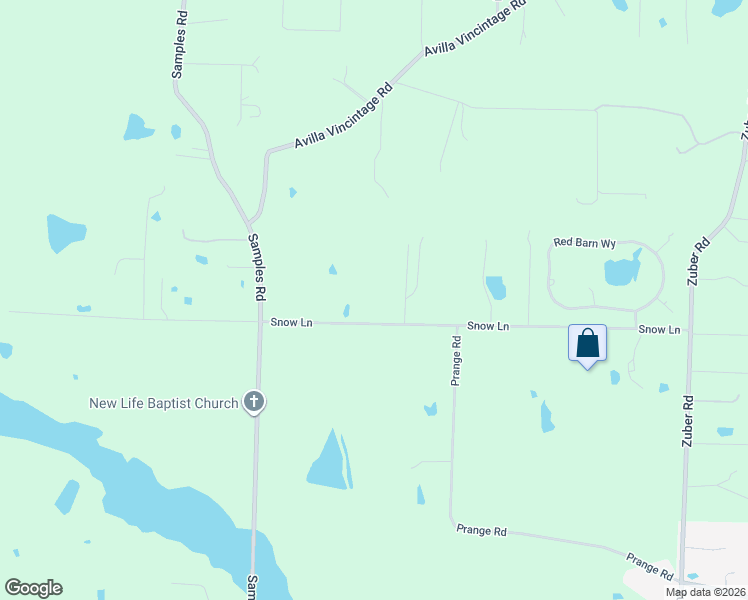 map of restaurants, bars, coffee shops, grocery stores, and more near 1714 Snow Lane in Alexander