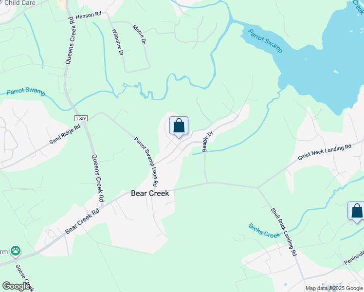 map of restaurants, bars, coffee shops, grocery stores, and more near 206 Rudolph Lane in Hubert