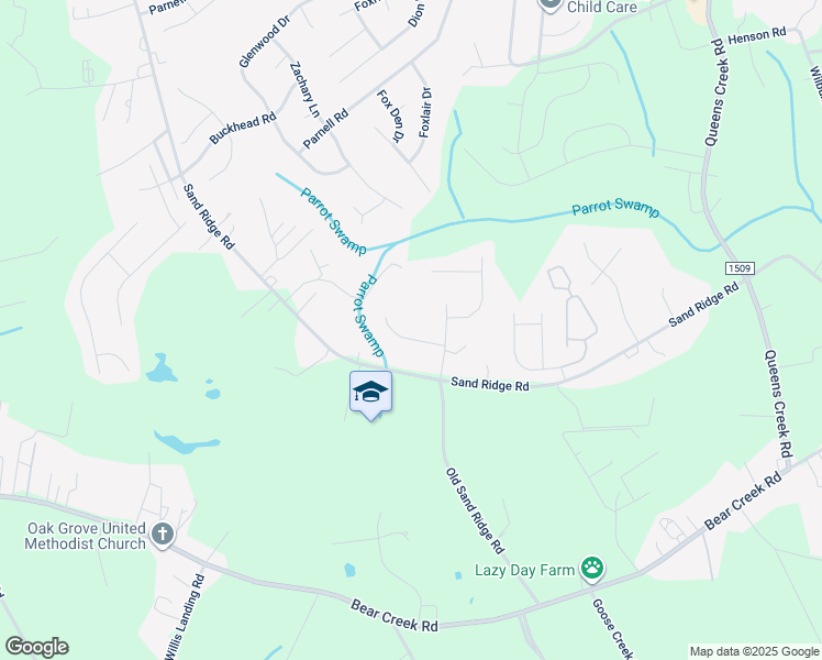 map of restaurants, bars, coffee shops, grocery stores, and more near 206 Dame Court in Hubert