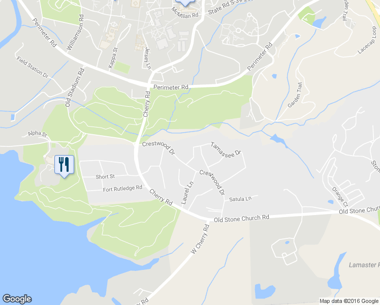 map of restaurants, bars, coffee shops, grocery stores, and more near 323 Tamassee Drive in Clemson