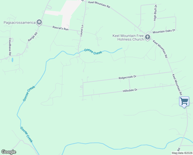 map of restaurants, bars, coffee shops, grocery stores, and more near 151 Ridgecreek Drive in Gurley