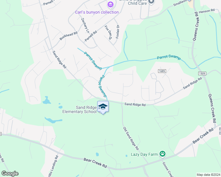 map of restaurants, bars, coffee shops, grocery stores, and more near 210 Dame Court in Hubert