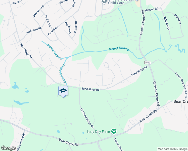 map of restaurants, bars, coffee shops, grocery stores, and more near 125 Spain Dr in Hubert