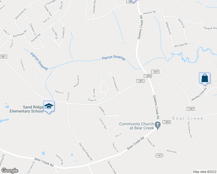 map of restaurants, bars, coffee shops, grocery stores, and more near 132 Jessie Circle in Hubert