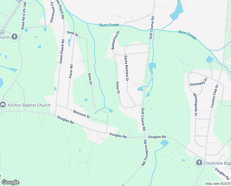 map of restaurants, bars, coffee shops, grocery stores, and more near 2032 Pinta Drive in Lancaster