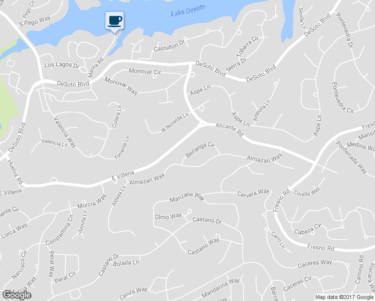 map of restaurants, bars, coffee shops, grocery stores, and more near 8 Berlanga Circle in Hot Springs