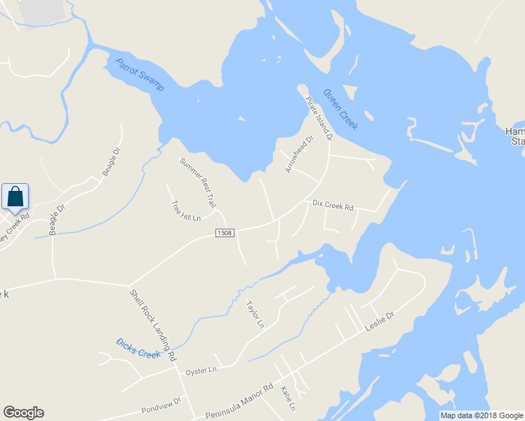 map of restaurants, bars, coffee shops, grocery stores, and more near 3 Cherokee Drive in Hubert