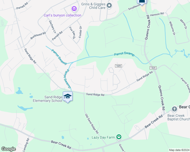 map of restaurants, bars, coffee shops, grocery stores, and more near 310 Kenilworth Place in Hubert