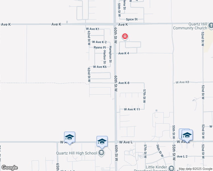 map of restaurants, bars, coffee shops, grocery stores, and more near 43135 Hampton Street in Lancaster