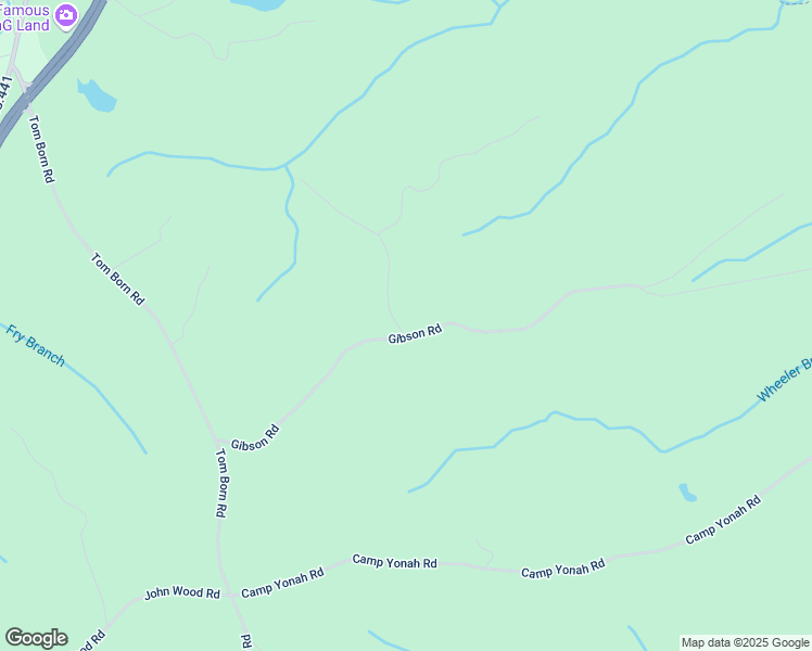 map of restaurants, bars, coffee shops, grocery stores, and more near 602 Gibson Road in Clarkesville