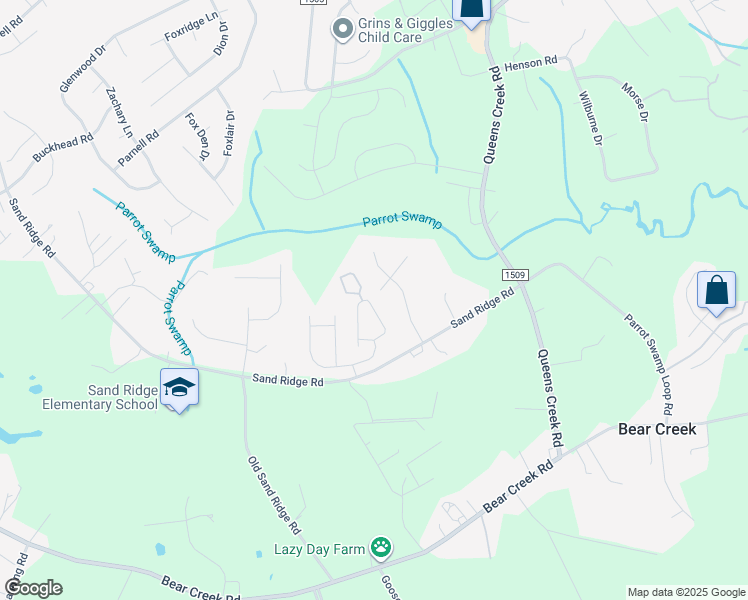 map of restaurants, bars, coffee shops, grocery stores, and more near 150 Jessie Circle in Hubert