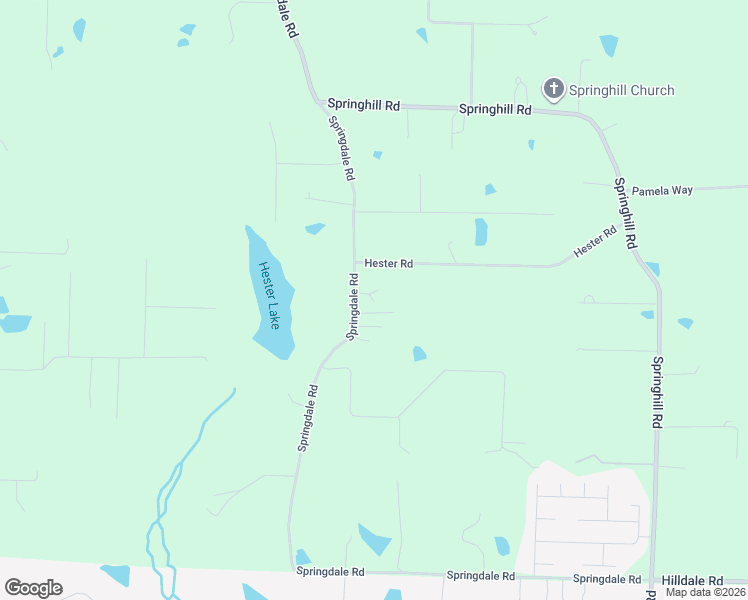 map of restaurants, bars, coffee shops, grocery stores, and more near 3511 Hester Road in Alexander